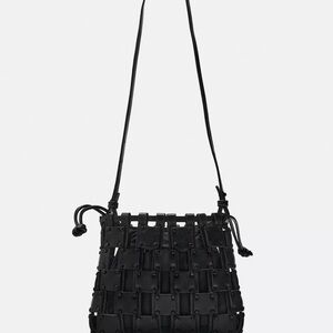 Zara Die-Cut Mini Bucket Bag